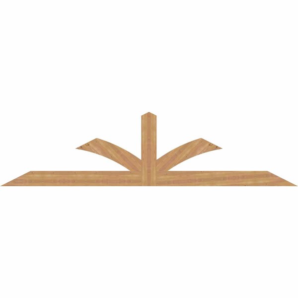 Ekena Millwork Richland Timber Gable Bracket, Western Red Cedar, 108"W x 27"H x 1 1/2"D x 5 1/2"F, 6/12 Pitch GBW108X27X0206RIC00SWR - main